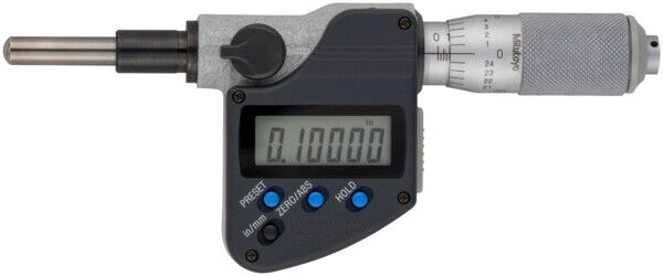 350-357-30 - Cabeça Micrométrica Digital -Haste de 10mm,Flat Spi., 0,375" Plain Stem. sem Rat., Mitutoyo
