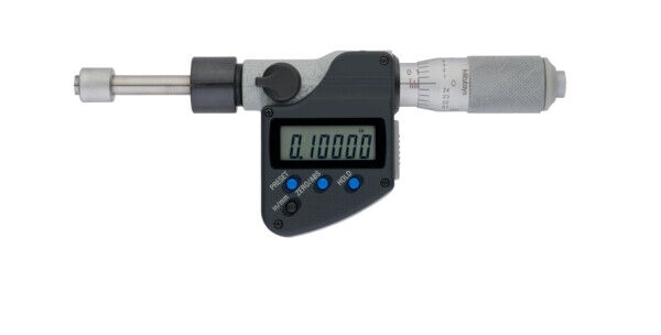 350-361-30 - Cabeça Micrométrica Digital -Haste de 12mm,0-1", Flat Spindle, 0,5" Plain Stem, Mitutoyo
