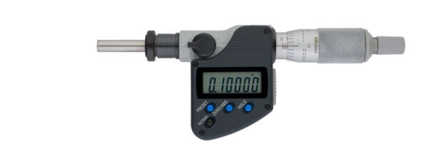 350-382-30 - Cabeça Micrométrica Digital -Haste de 12mm,0-1", Flat Spindle, Clamp Nut, 0,5" Stem, Mitutoyo
