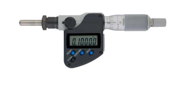 350-384-30 - Cabeça Micrométrica Digital -Haste de 12mm,0-1", SR4 Spindle, Clamp Nut, 0,5" Stem, Mitutoyo