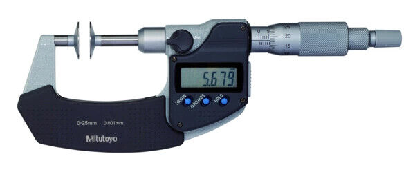 369-253-30 - Micrómetro Digimatic -Discos Fuso Não rotativo 75-100mm, Non-Rotating Spind., Mitutoyo