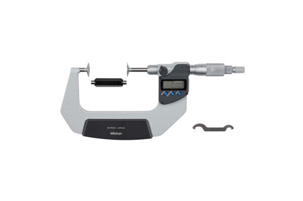 369-252-30 - Micrómetro Digimatic -Discos Fuso Não rotativo 50-75mm, Non-Rotating Spindle, Disco=20mm, Mitutoyo