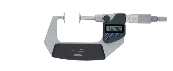 369-351-30 - Micrómetro Digimatic -Discos Fuso Não rotativo Polegadas/Métrico, 1-2", Non-Rotating Spindle, Disco=20mm, Mitutoyo