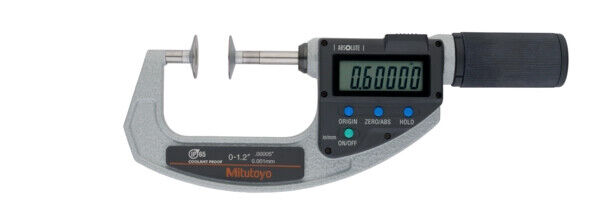 369-421-20 - Micrómetro ABSOLUTE Digimatic -Discos QuickMike Polegadas/Métrico, 0-1,2", Disco=20mm, Mitutoyo