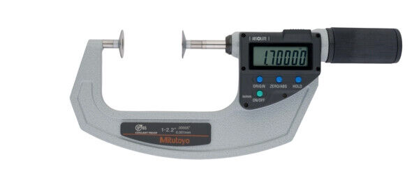 369-422-20 - Micrómetro ABSOLUTE Digimatic -Discos QuickMike Polegadas/Métrico, 1-2,2", Disco=20mm, Mitutoyo