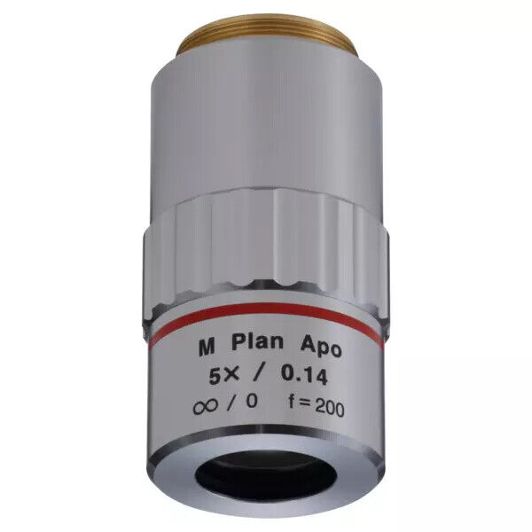 378-802-12 - M Plan Apo 5x Objective para bright-field observation in visible range, Mitutoyo