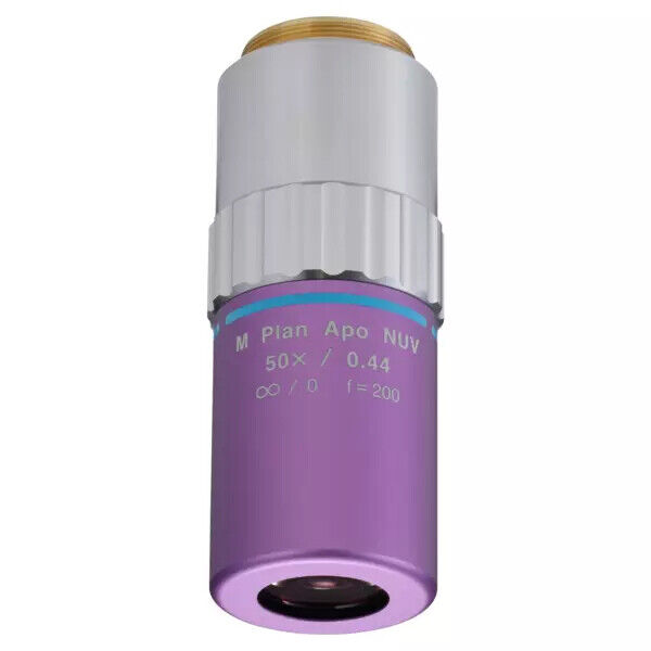 378-818-8 - M Plan Apo NUV 50X Objective para bright-field observation in near-ultraviolet range, Mitutoyo