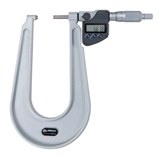 389-252-30 - Micrómetro Digimatic -Chapa Metálica 25-50mm, Flat Anvil/Spindle, Mitutoyo
