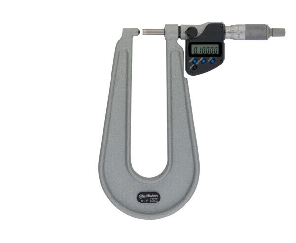 389-361-30 - Micrómetro Digimatic -Chapa Metálica Polegadas/Métrico, 0-1", Spherical Anvil, Mitutoyo