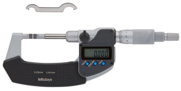 422-271-30 - Micrómetro Digimatic -Lâminas Metal duro-Tipped, 0-25mm, Mitutoyo