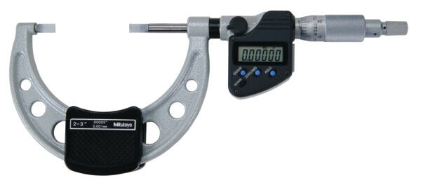 422-332-30 - Micrómetro Digimatic -Lâminas Polegadas/Métrico, 2-3", Mitutoyo