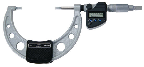422-333-30 - Micrómetro Digimatic -Lâminas Polegadas/Métrico, 3-4", Mitutoyo