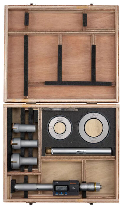 468-978 - Holtest Digimatic -Conjunto com Cabeças Intermutáveis 0,8 - 2", Interchange. Head IP65, TIN, Mitutoyo
