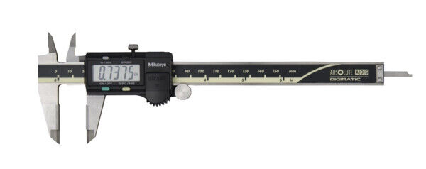 500-175-30 - Paquímetro AOS ABSOLUTE Digimatic -Pastilha Metal duro Polegadas/Métrico, 0-6", vareta plana, Rolete, saída de dados, Mitutoyo