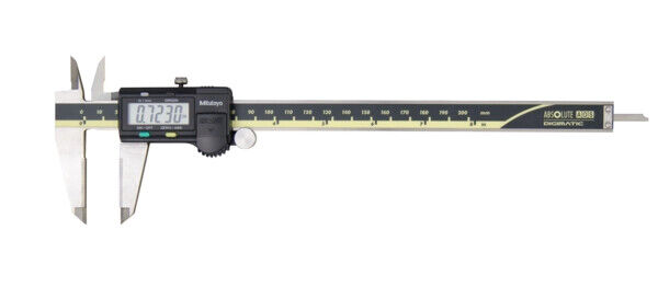 500-176-30 - Paquímetro AOS ABSOLUTE Digimatic -Pastilha Metal duro Polegadas/Métrico, 0-8", vareta plana, Rolete, saída de dados, Mitutoyo