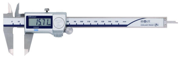 500-721-20 - Paquímetro ABSOLUTE Digimatic IP67 -Pastilha Metal Duro 0-150mm, Rolete, OD Pastilha Metal Duro, Mitutoyo