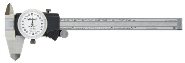 505-740J - Paquímetro de Relógio 0-6", 0,001", 0,1"/rev., Polegadas, Mitutoyo