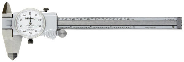 505-742J - Paquímetro de Relógio 0-6", 0,001", 0,1"/rev., Polegadas, Mitutoyo