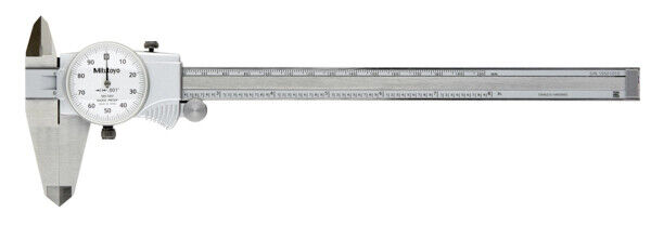505-743J - Paquímetro de Relógio 0-8", 0,001", 0,1"/rev., Polegadas, Mitutoyo