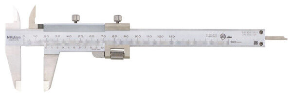 532-101 - Paquímetro de Nónio -Ajuste Fino 0-130mm, 0,02mm, Métrico, Mitutoyo