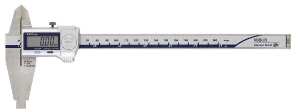 551-311-20 - Paquímetro ABSOLUTE Digimatic -Maxilas Aparo e Standard IP67, Polegadas/Métrico, 0-8"/0-200mm, Mitutoyo