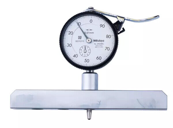 7221A - Medidor de Profundidade 0-200mm, Ball Point Contact Element, 150mm,Base, Mitutoyo