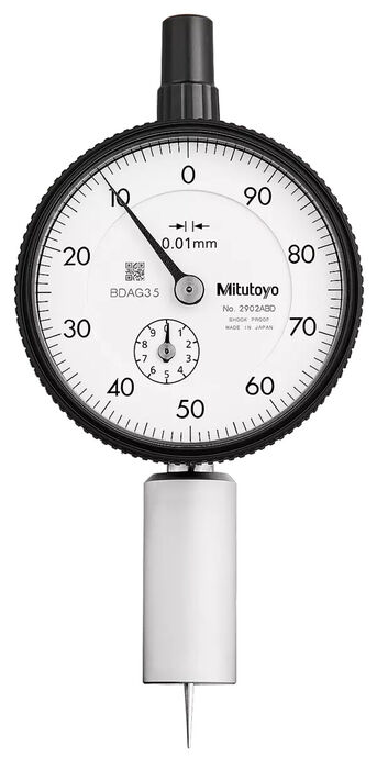 7222A - Medidor de Profundidade 0-10mm, Needle Contact Element, Round Base, Mitutoyo