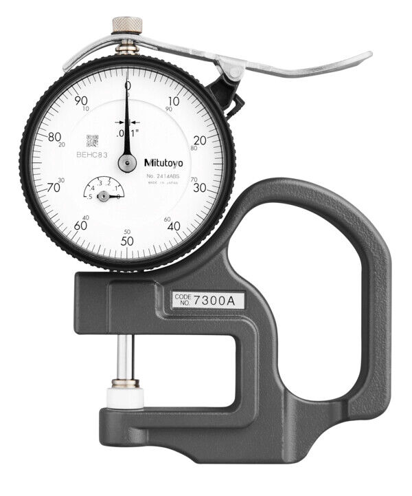 7300A - Dial comparador Thickness Gauge 0-0,5", 0,001", Standard, Cerâmica Contact Elements, Mitutoyo