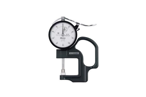 7305A - Dial comparador Thickness Gauge 0-20mm, 0,01mm, Standard, Cerâmica Contact Elements, Mitutoyo