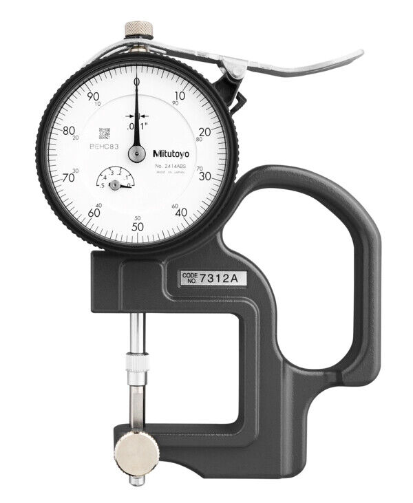 7312A - Dial comparador Thickness Gauge 0-0,5", 0,001", Lens Thickness, Mitutoyo