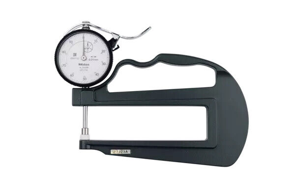 7323A - Dial comparador Thickness Gauge 0-20mm, 0,01mm, 120mm,Throat, Cerâmica Contact Elements, Mitutoyo