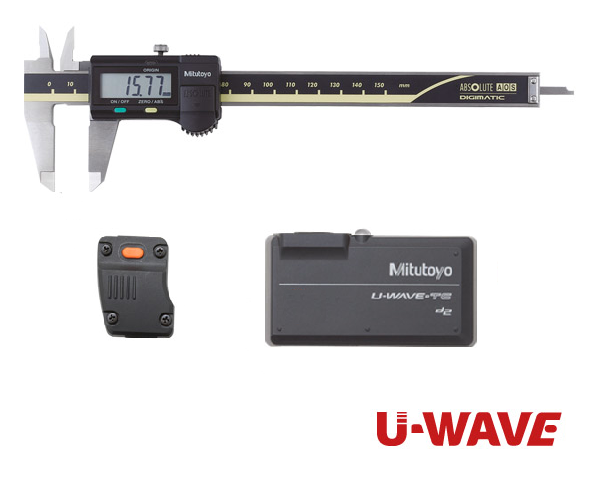 500-161-30-IEEE - Conjunto Paquímetro U-Wave (500-161-30 + 264-621 + 02AZF300) 0-150mm, 0.01mm, vareta plana, saída de dados, Mitutoyo