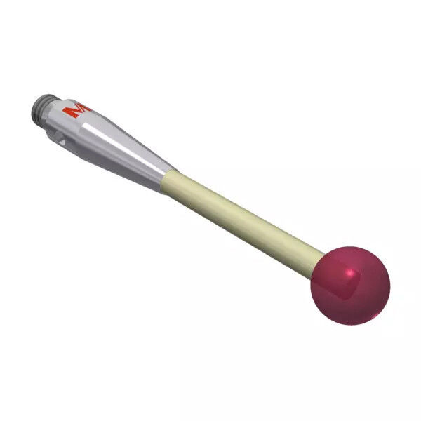 K651139 - Styli_Straight Cerâmica stem Ø2,0mm, base stainless aço Ø4,0mm,L 29,5mm, ML 29,5mm, Mitutoyo
