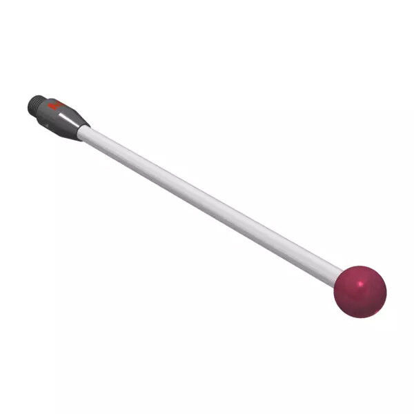 K651145 - Styli_Straight Cerâmica stem Ø2,5mm, base stainless aço Ø4,0mm,L 50,0mm, ML 50,0mm, Mitutoyo