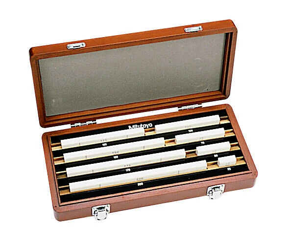 516-167-60 - Gauge Block Set, Métrico, certificado JCSS, ISO 8 blocos, Grau 2, Cerâmica, Mitutoyo