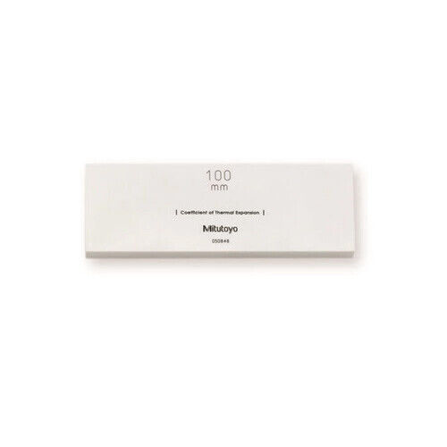 613681-01B - Bloco Padrão com Coeficiente de Expansão Térmica Calibrado 100mm, Grau K, Cerâmica, Mitutoyo