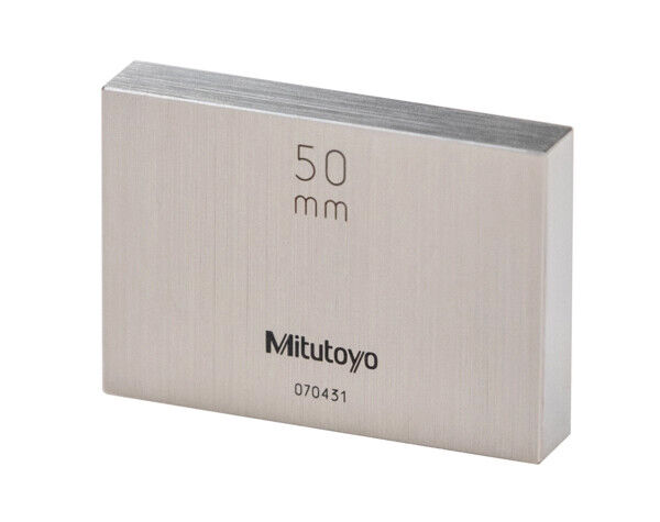 611681-036 - Bloco Padrão Grau 1, aço, 100mm, com certificado JCSS, Mitutoyo