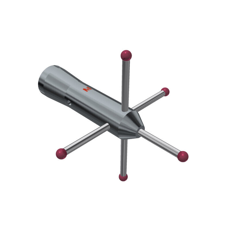 K650069 - Styli_Star Metal duro stem Ø3,5mm, base aluminium Ø19,0mm, L 75,0mm, ML 13,75mm, Mitutoyo