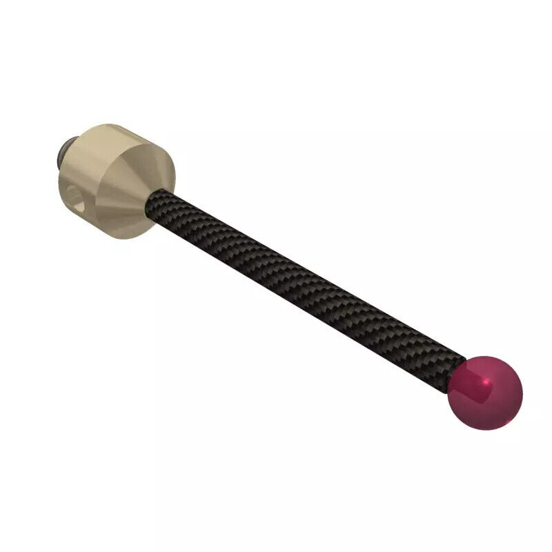 K650178 - Stylus M5 ruby ball ø6,0mm,Stylus M5, ruby ball Ø6mm, carbon fibre stem Ø3,5mm, titanium base Ø11mm, L51mm, ML42mm, Mitutoyo