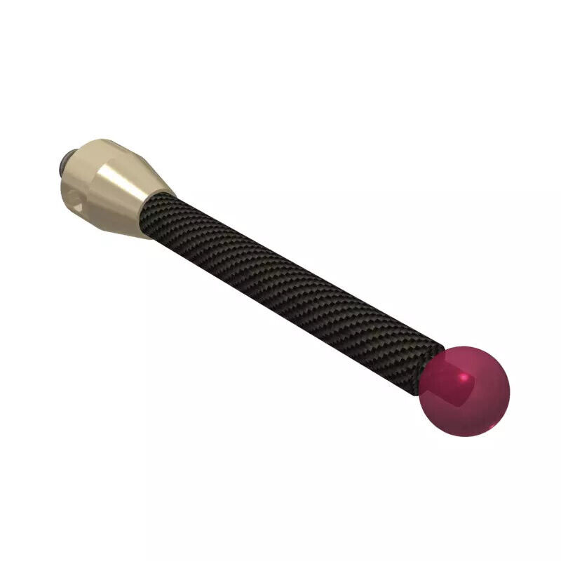 K650194 - Stylus M5 ruby ball ø9,0mm,Stylus M5, ruby ball Ø9mm, carbon fibre stem Ø6mm, titanium base Ø11mm, L60mm, ML50,75mm, Mitutoyo