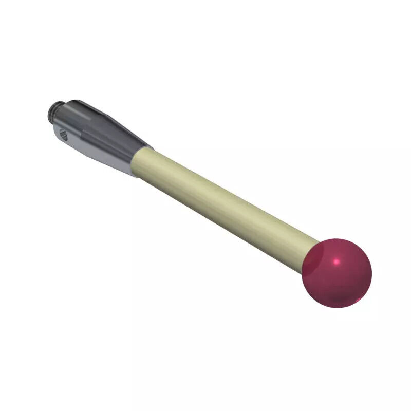 K650216 - Machine Tool Stylus M4 ruby ball 8,0mm,Cerâmica stem Ø 4,5mm, base stainless aço Ø7,0mm, L 50,0mm, ML50,0mm,-components hard soldered, Mitutoyo