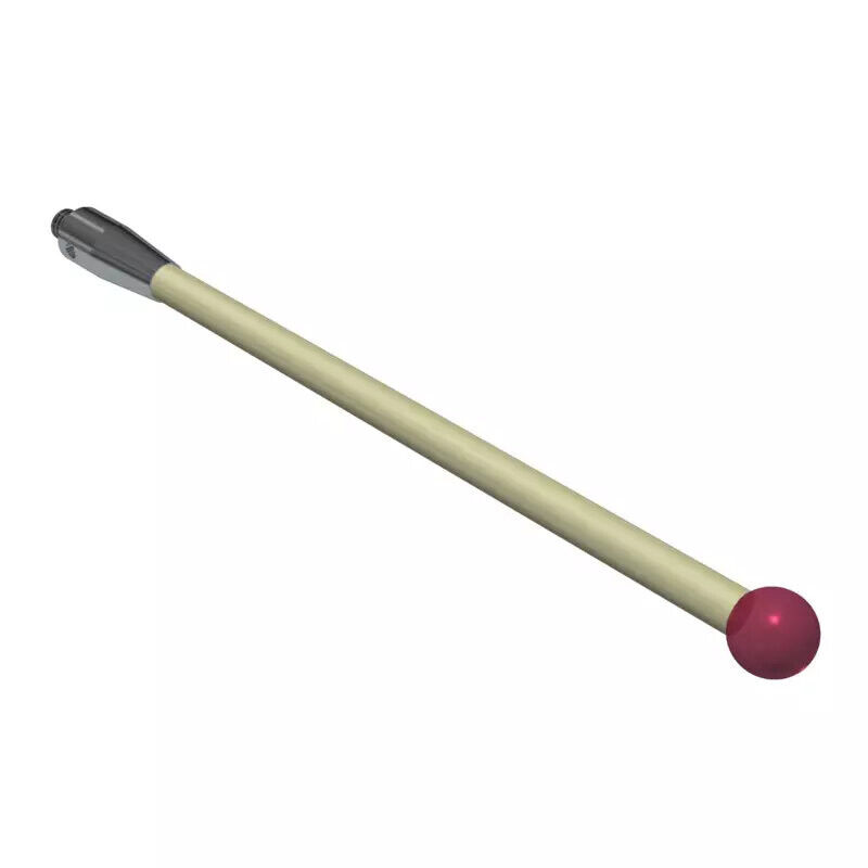 K650217 - Machine Tool Stylus M4 ruby ball 8,0mm,Cerâmica stem Ø 4,5mm, base stainless aço Ø7,0mm, L 100,0mm, ML100,0mm,-components hard soldered, Mitutoyo