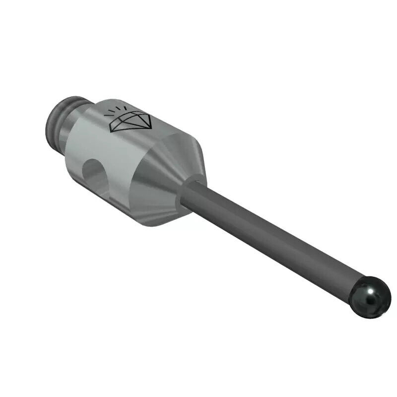 K650242 - Stylus M2 diamond coated ball 1,05mm,Metal duro stem Ø0,7mm, stainless aço base Ø3mm, L10mm, ML6mm, Mitutoyo
