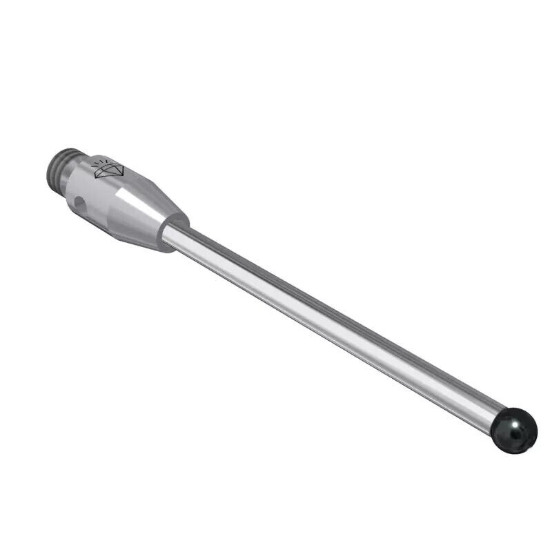 K650247 - Stylus M3 diamond coated ball 2,05mm,Metal duro Ø1,5mm, stainless aço base Ø4mm, L30mm, ML22,5mm, Mitutoyo
