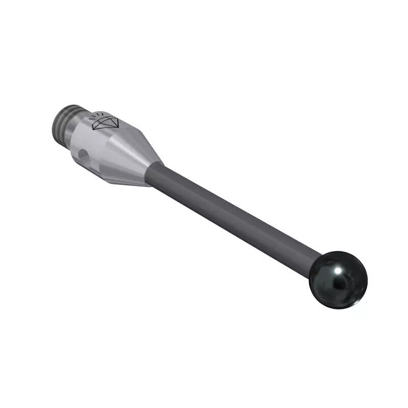 K650251 - Stylus M3 diamond coated ball 3,05mm,Metal duro stem Ø1,5mm, stainless aço base Ø4mm, L20mm, ML15,5mm, Mitutoyo