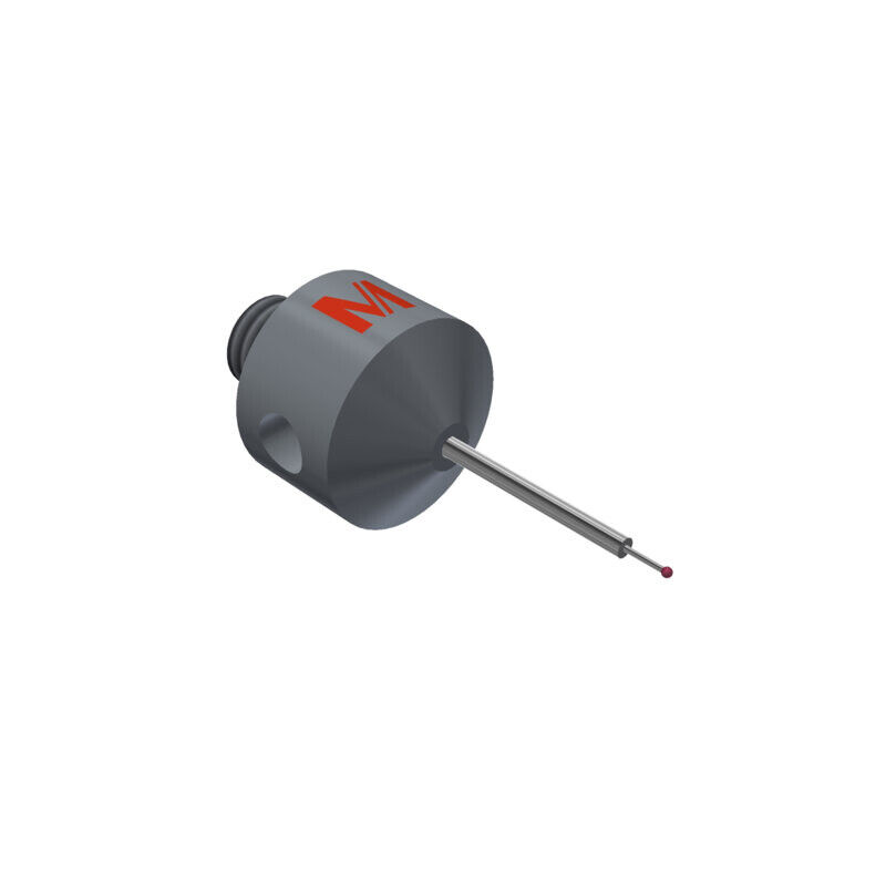K650692 - Styli_Straight Metal duro stem step Ø1,0mm,- Ø0,3mm, base stainless aço Ø11,0mm, L 21,75mm, ML 12,75mm, Mitutoyo