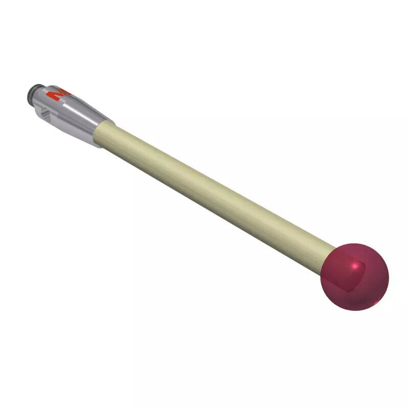 K651006 - Stylus M2 ruby ball Ø4,0mm,Cerâmica stem Ø2,0mm, base stainless aço Ø3,0mm,L 30,0mm, ML 30,0mm, Mitutoyo