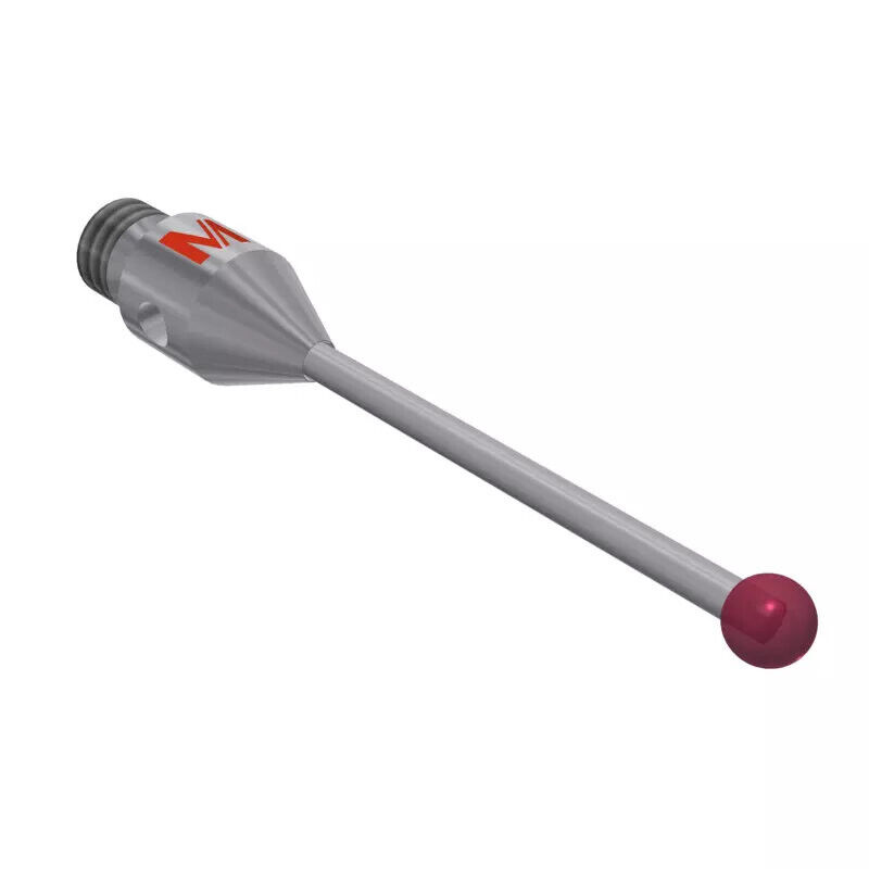 K651109 - Styli_Straight Metal duro stem Ø1,0mm, base stainless aço Ø4,0mm,L 20,0mm, ML 14,9mm, Mitutoyo