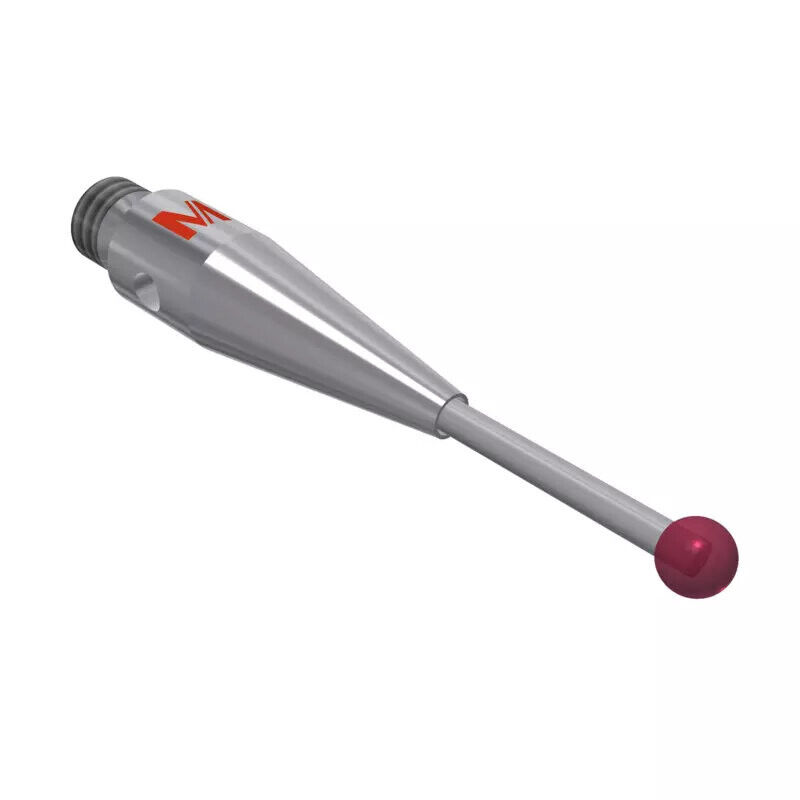 K651113 - Styli_Straight Metal duro stem Ø1,0mm, base stainless aço Ø4,0mm,L 21,0mm, ML 10,0mm, Mitutoyo
