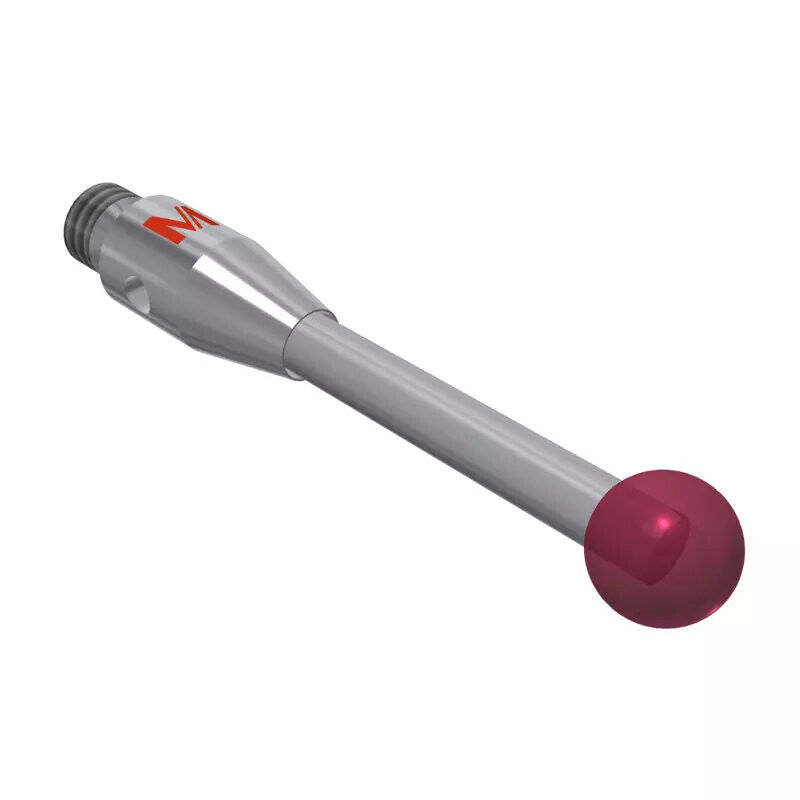 K651115 - Styli_Straight Metal duro stem Ø2,0mm, base stainless aço Ø4,0mm,L 21,0mm, ML 17,0mm, Mitutoyo
